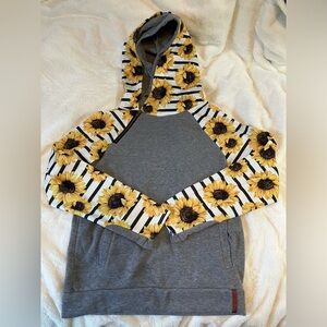 Striped Sunflower Hoodie